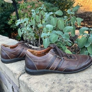 EUC Mephisto Size 9.5 Brown Tie Air Jet Leather Shoe